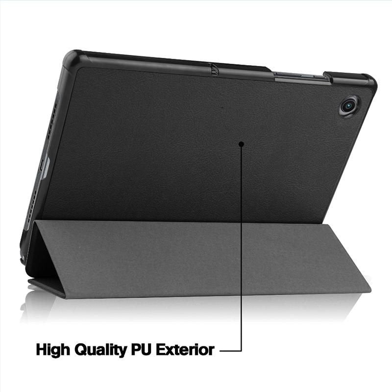 Houston Folio Case For - Samsung Galaxy Tab A8 10.5. - Black Pu Leather Front With Hard Pc Backside - Warranty: 24m
