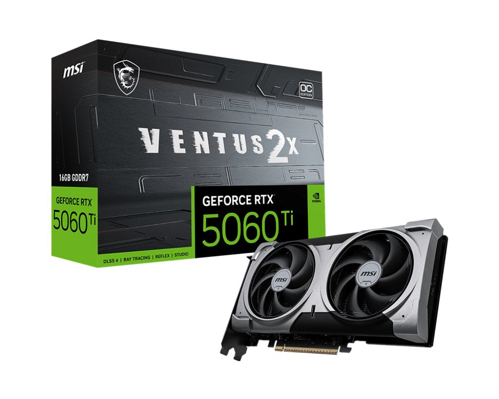 Tarjeta Grafica Ventus Geforce Rtx 5060 Ti  16g 2x Oc Plus Nvidia 16 Gb