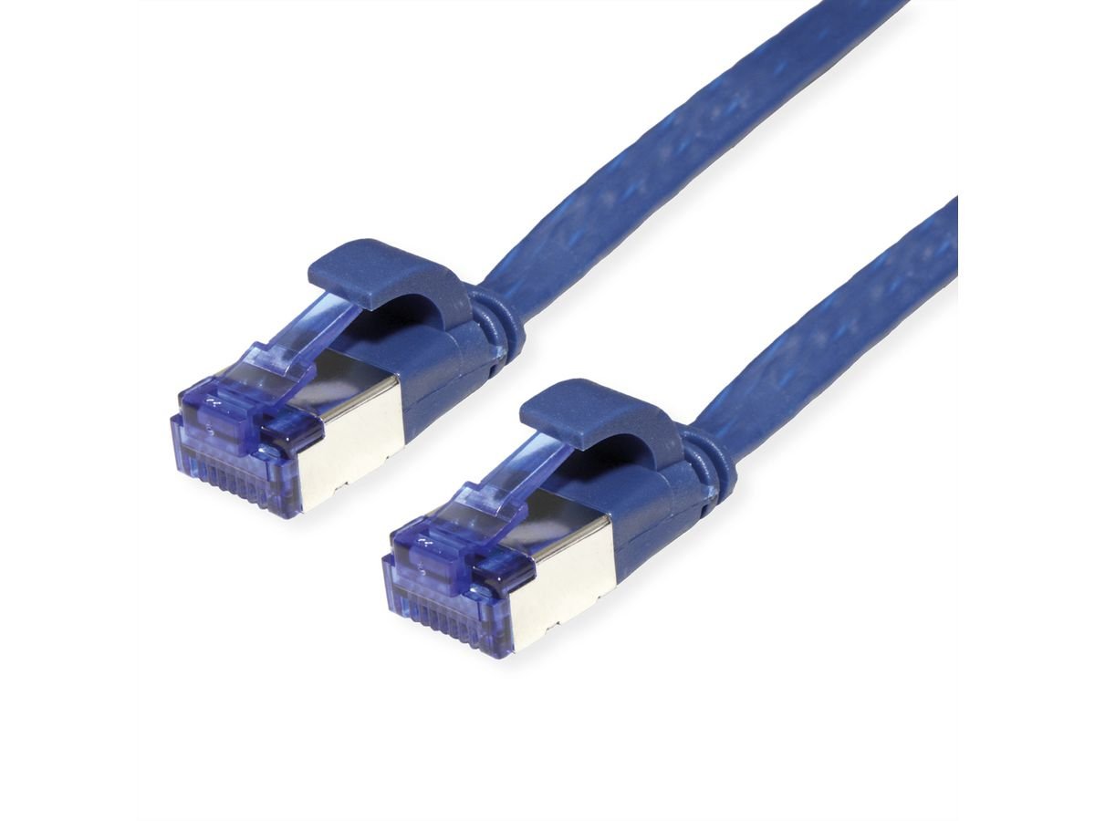 Value Cable De Red Cat.6a (Class Ea) Ftp, Extra-Flach, Blau, 0,5 M