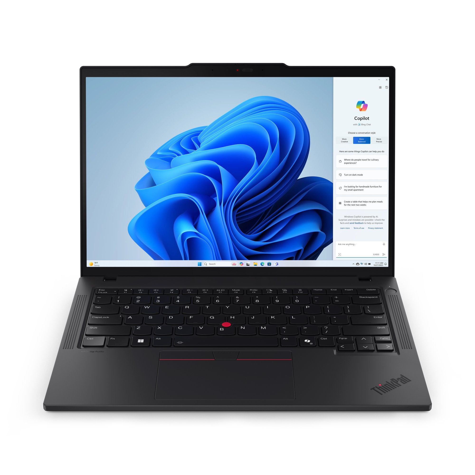 Lenovo Thinkpad T14 G5 (21ml005lge), Notebook Schwarz, Intel® Core  Ultra 7 155u, Intel® Graphics, 32 Gb Ddr5, 1 Tb (1 Tb Ssd), Windows 11 Pro 64-Bit 21ml005lge