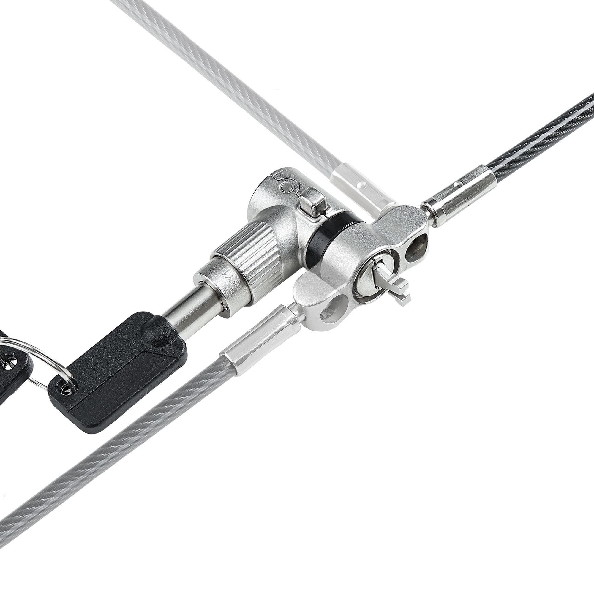 Startech.Com Cable De 2m Universal De Seguridad Para Ordenador Portátil - Cable De Bloqueo Compatible Con Noble Wedge/Nano/K-Slot - Con Cerradura - Antirrobo - Anticorte