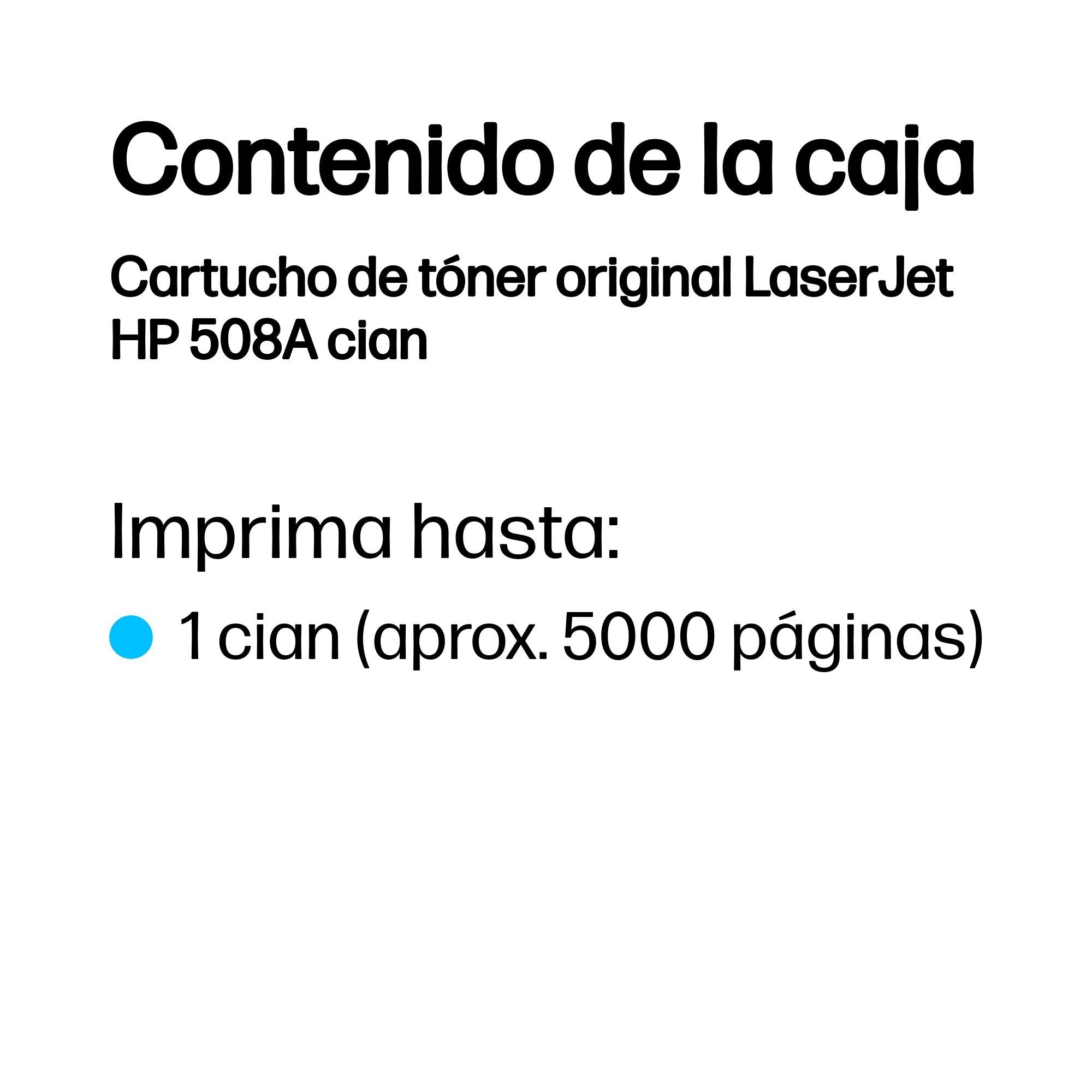 EAN 0888793237571 - HP 508A Cyan Original LaserJet Toner Cartridge cartucho de tóner 1 pieza(s) imagen 3