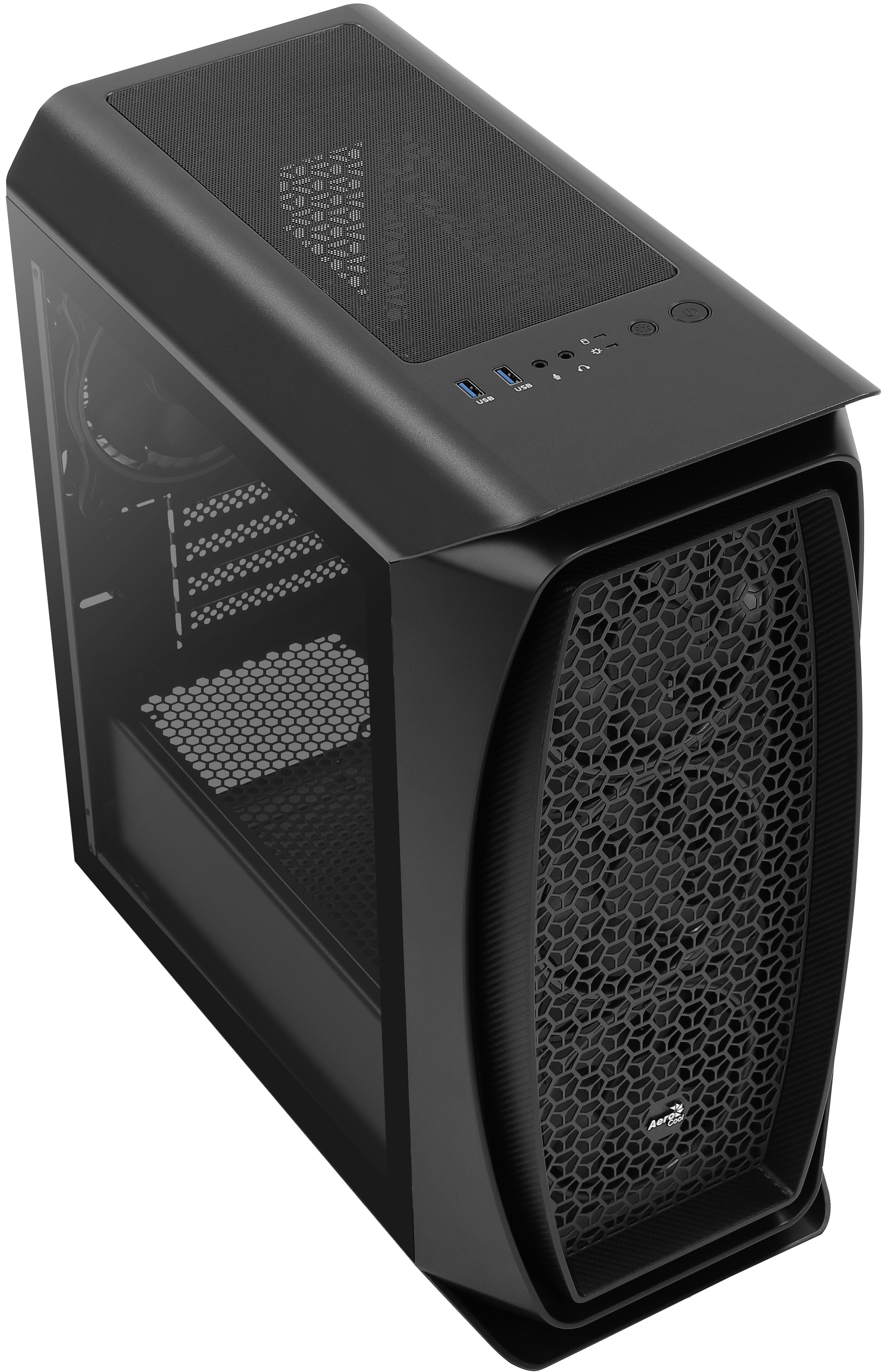 Caja Pc Aerocool Aero One Mini Eclipse Black 2*Usb 3.0 Hd Audio+Mic  Soporta Refrigeración Líquida Micro Atx/ Mini Itx
