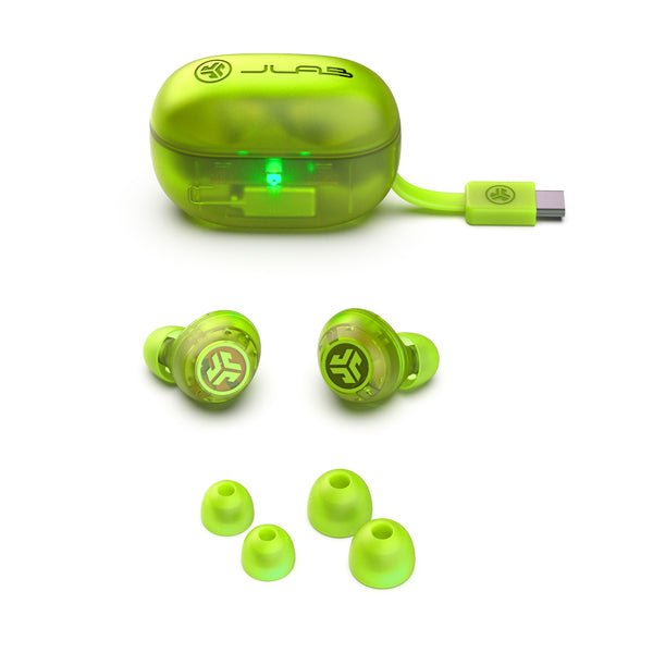 Auriculares Jlab Go Pop Anc True Wireless Stereo (Tws)  Bluetooth Verde Azulado, Transparente