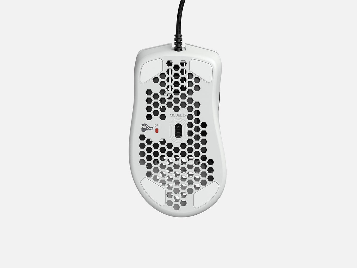 Souris Filaire Gamer Glorious Pc Gaming Race Model D Rgb (Blanc Brillant)