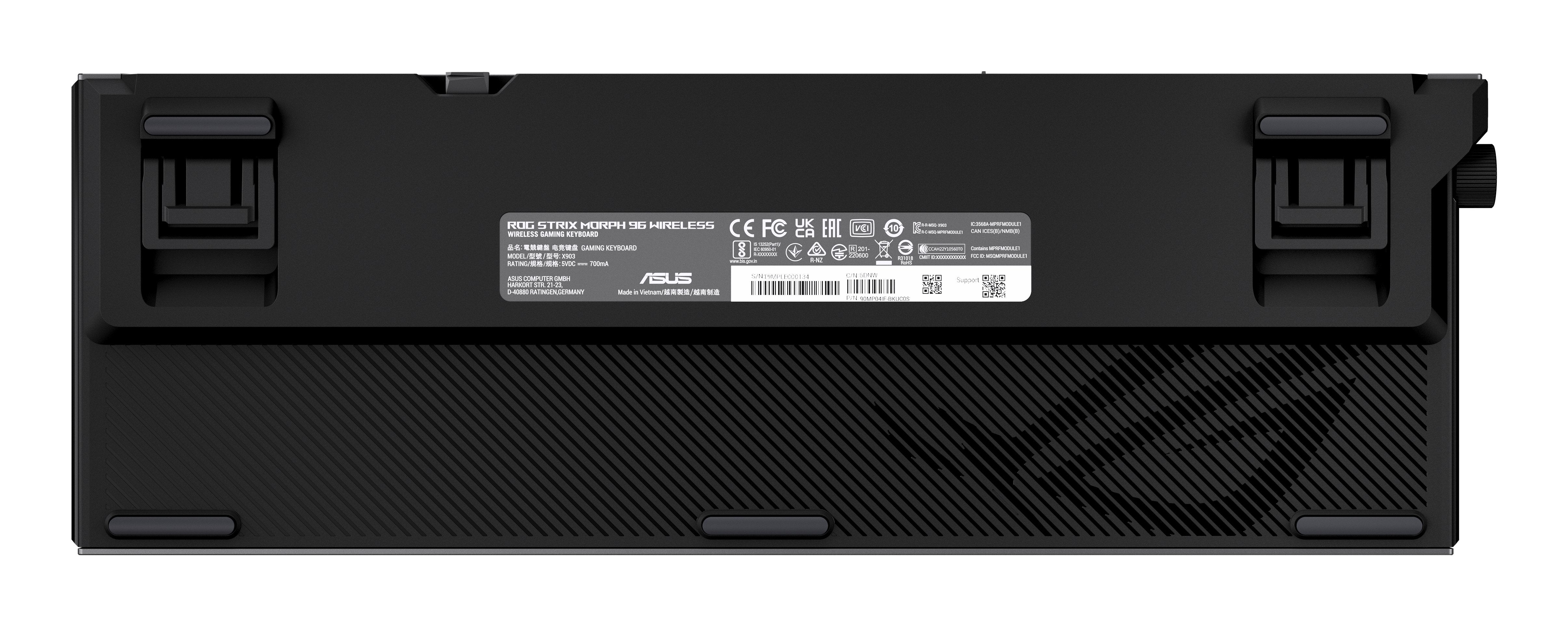 Asus Rog Strix Morph 96 Wireless (Negro, De-Layout, Rog Nx V2) 90mp04if-Bkda03