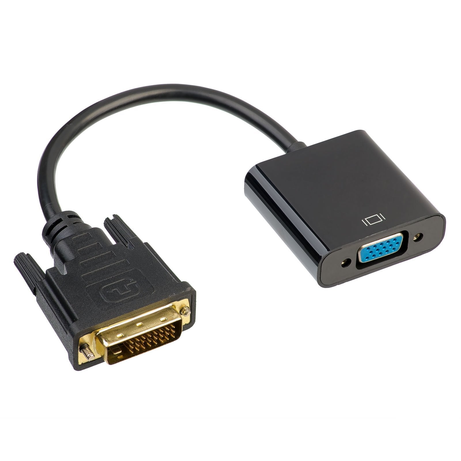 Aky Ak-Ad-50 Adaptador Convertidor Akyga Con Cable Ak-Ad-50 Vga (F) / Dvi 24 + 1 Pin (M) 15cm