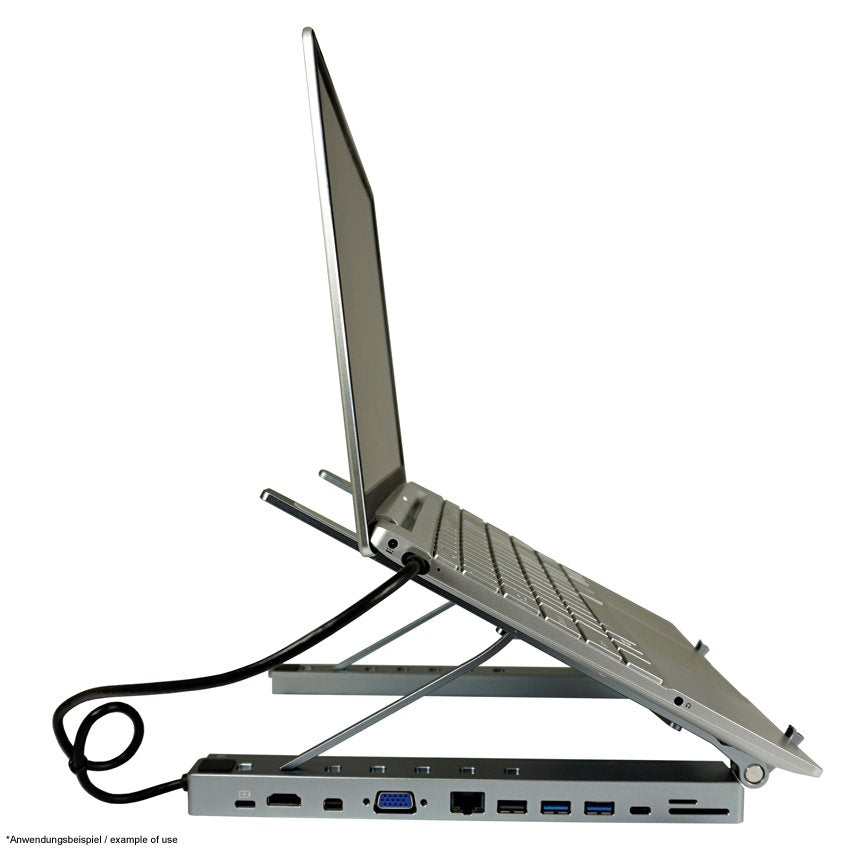 Lc Power Lc-Hub-C-Multi-Stand Para Portatil Hdmi, Mdp, Vga,2xusb3.2, 2xusb-C, Lan,Sd/Msd, Aux