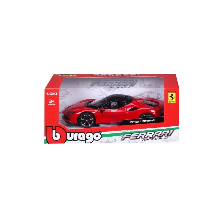 EAN 4893993260287 - BBURAGO Ferrari SF90 Stradale Modelo a escala de coche superdeportivo Previamente montado 1:24 imagen 4