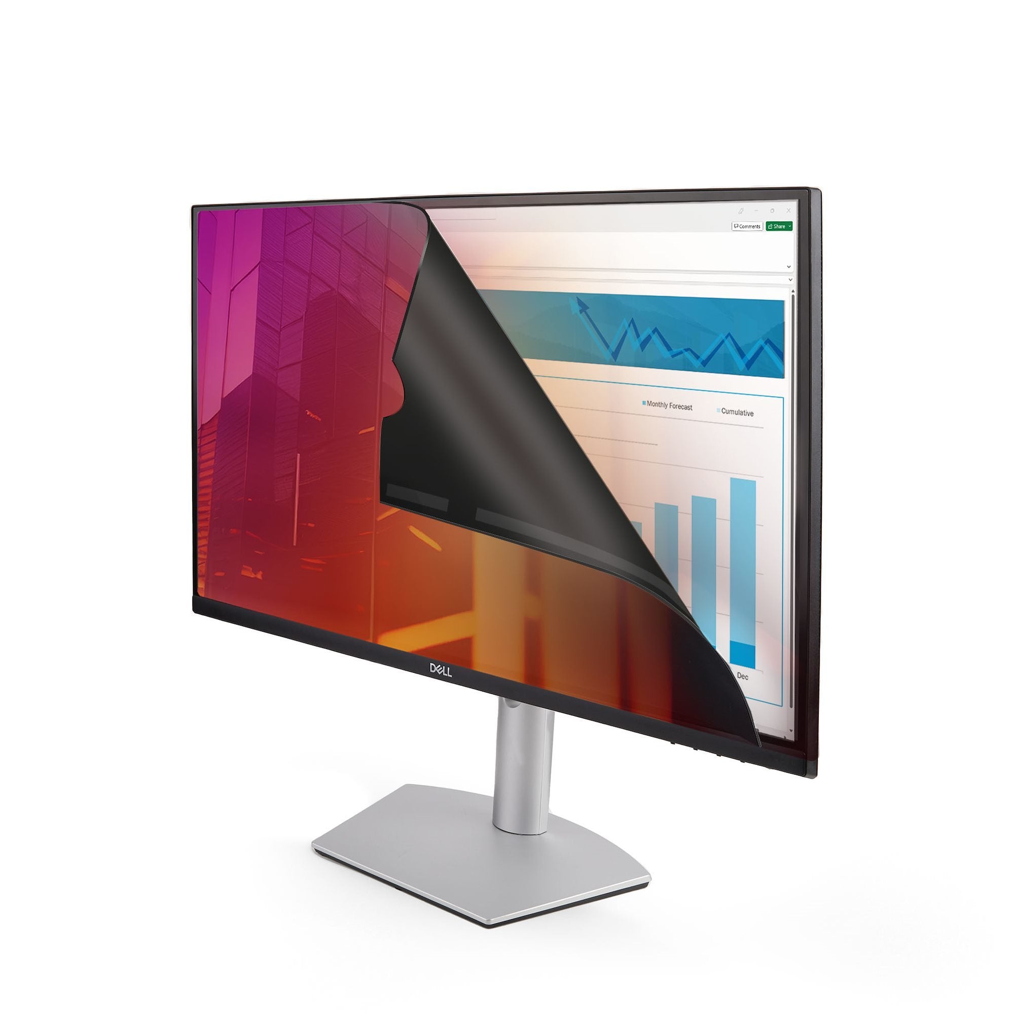 Startech.Com Filtro De Privacidad Dorado De 27in Para Monitor De 16:9 - Filtro Reversible - Filtro De Pantalla Brillante Removible Para Ordenador - Protector De Pantalla - +/- 30 Deg.