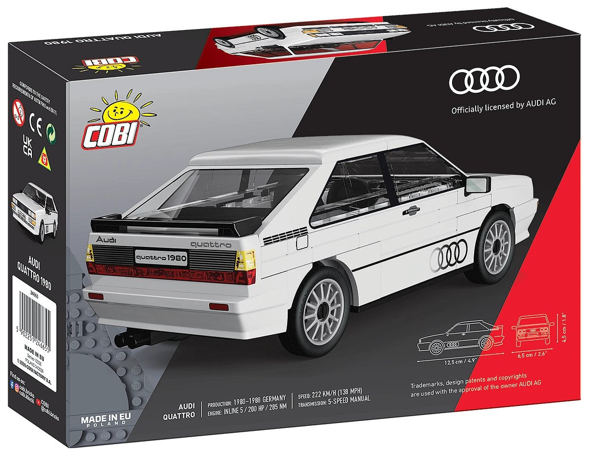 Cobi Audi Quattro 1980 (Blanco, Massstab 1:35) Cobi-24665