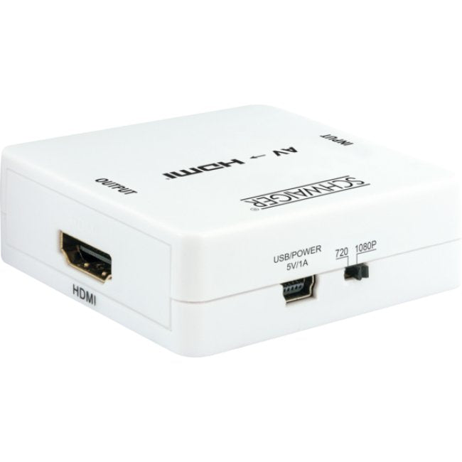 Schwaiger Hdmrca01 513 Conversor De Vídeo Con Escalador 1920 X 1080 Pixeles Av A Hdmi