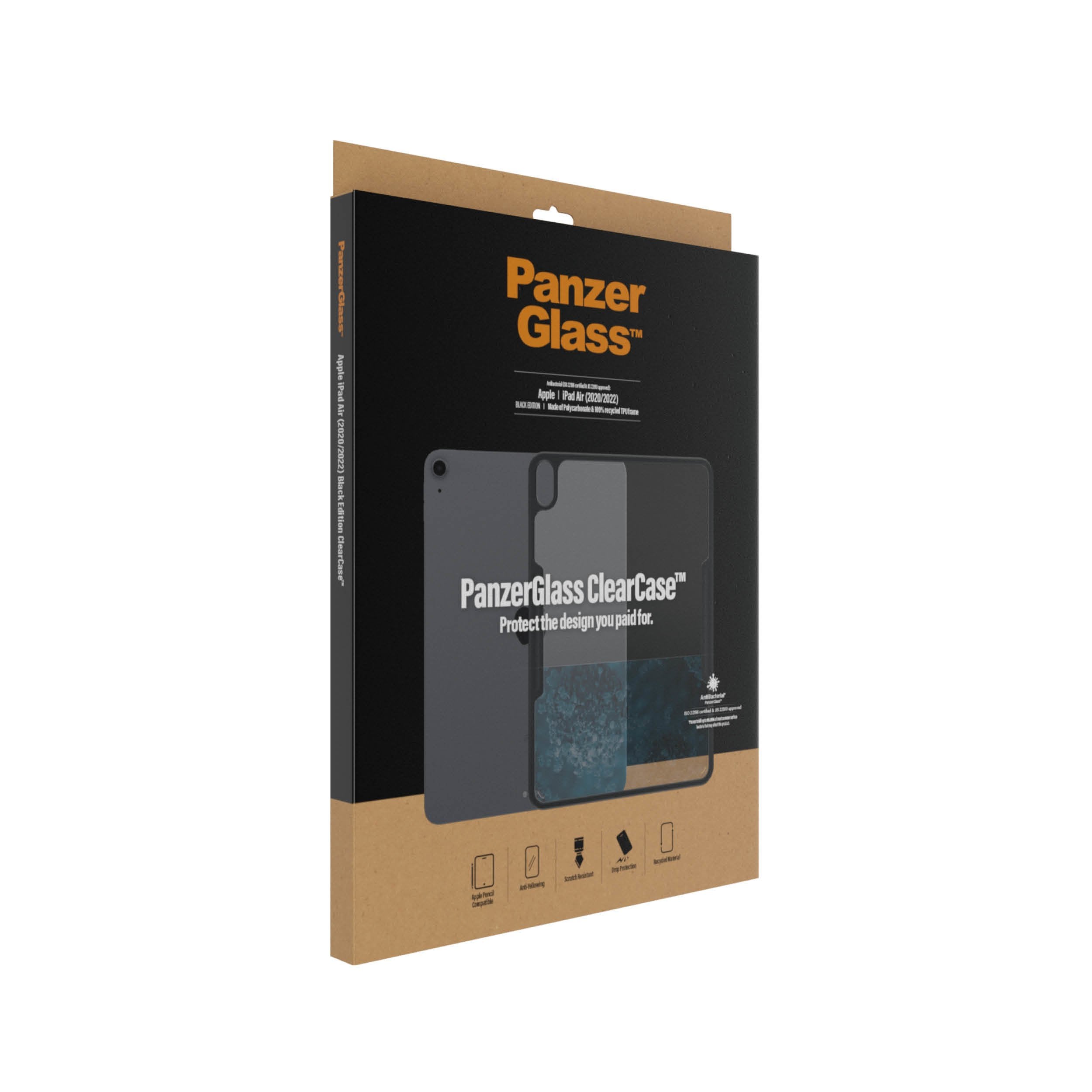 EAN 5711724002922 - PanzerGlass ® ClearCase™ iPad Air 10.9'' (2020, 2022) funda para teléfono móvil 27,9 cm (11") Negro imagen 4