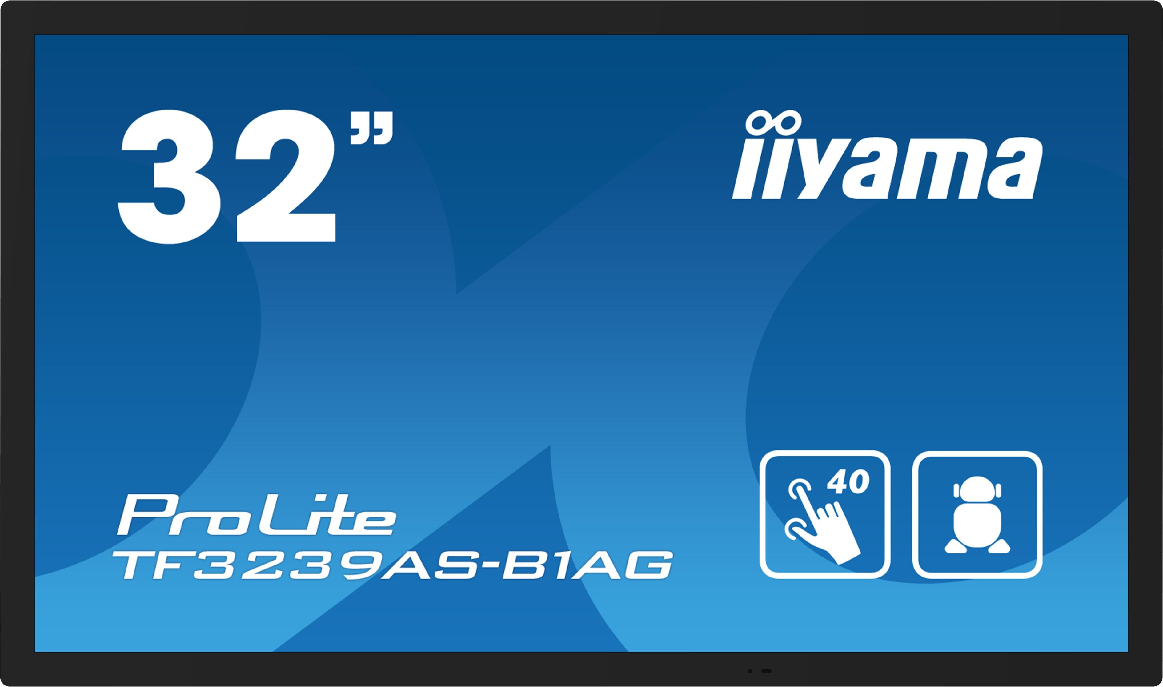 EAN 4948570123865 - iiyama TF3239AS-B1AG pantalla para PC 80 cm (31.5") 1920 x 1080 Pixeles Full HD LED Pantalla táctil Negro imagen 2