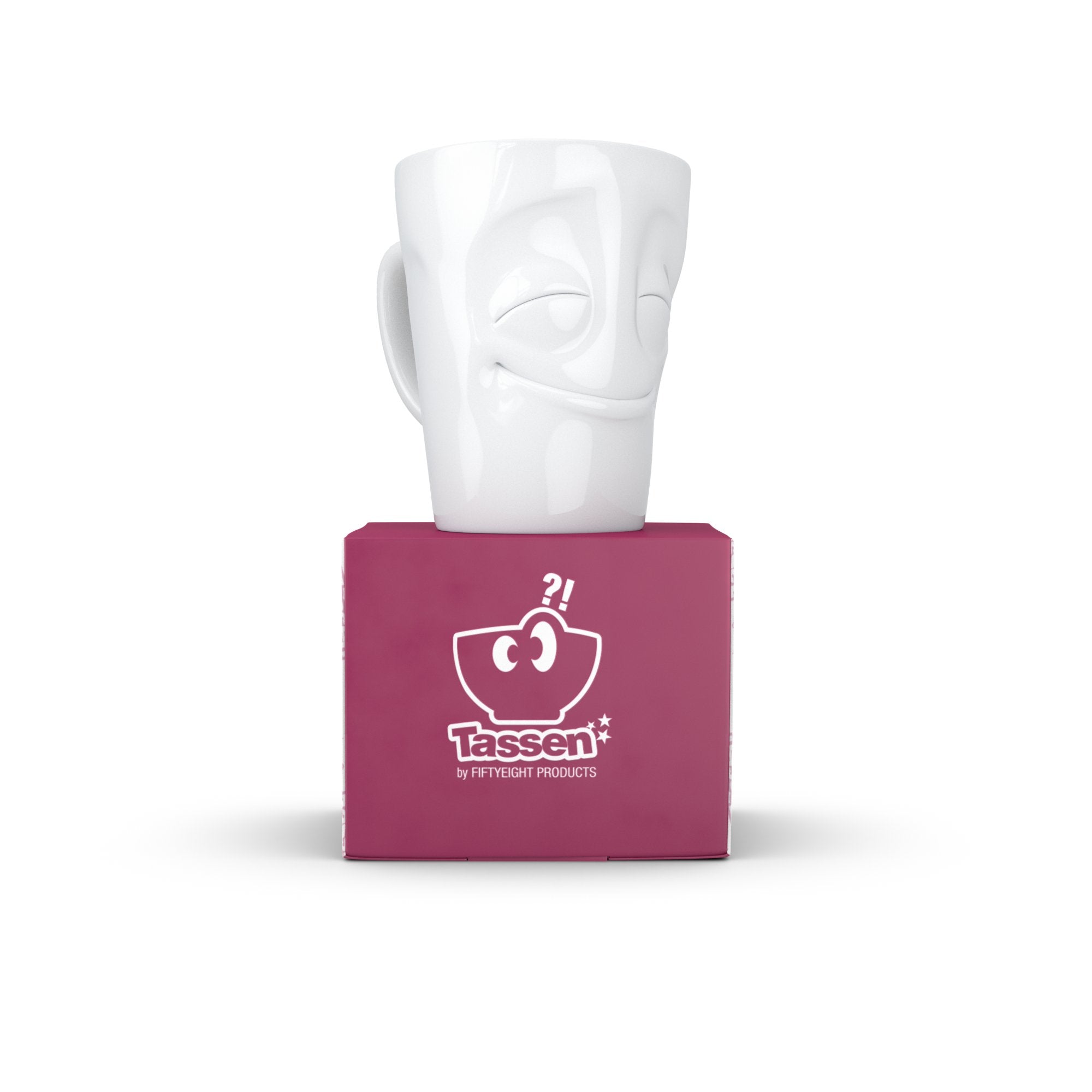 Fiftyeight Henkelbecher 350ml - Vergnügt Blanco