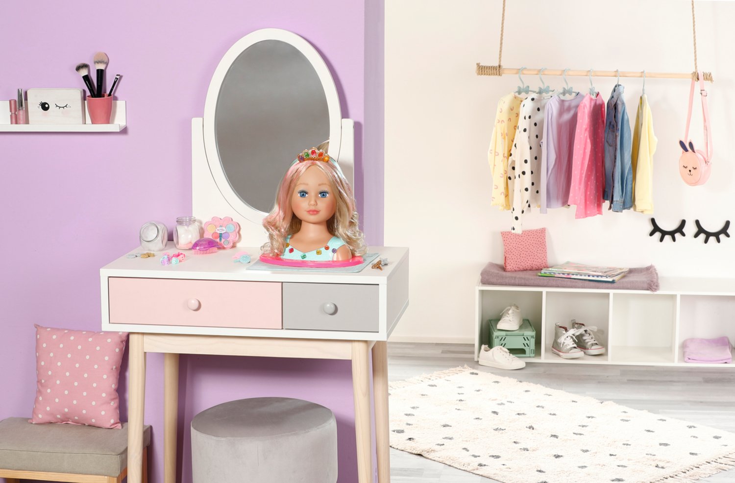 Zapf Creation Baby Born® Sister Styling Head Princess, Cabeza De Maquillaje Y Peluquería 835432