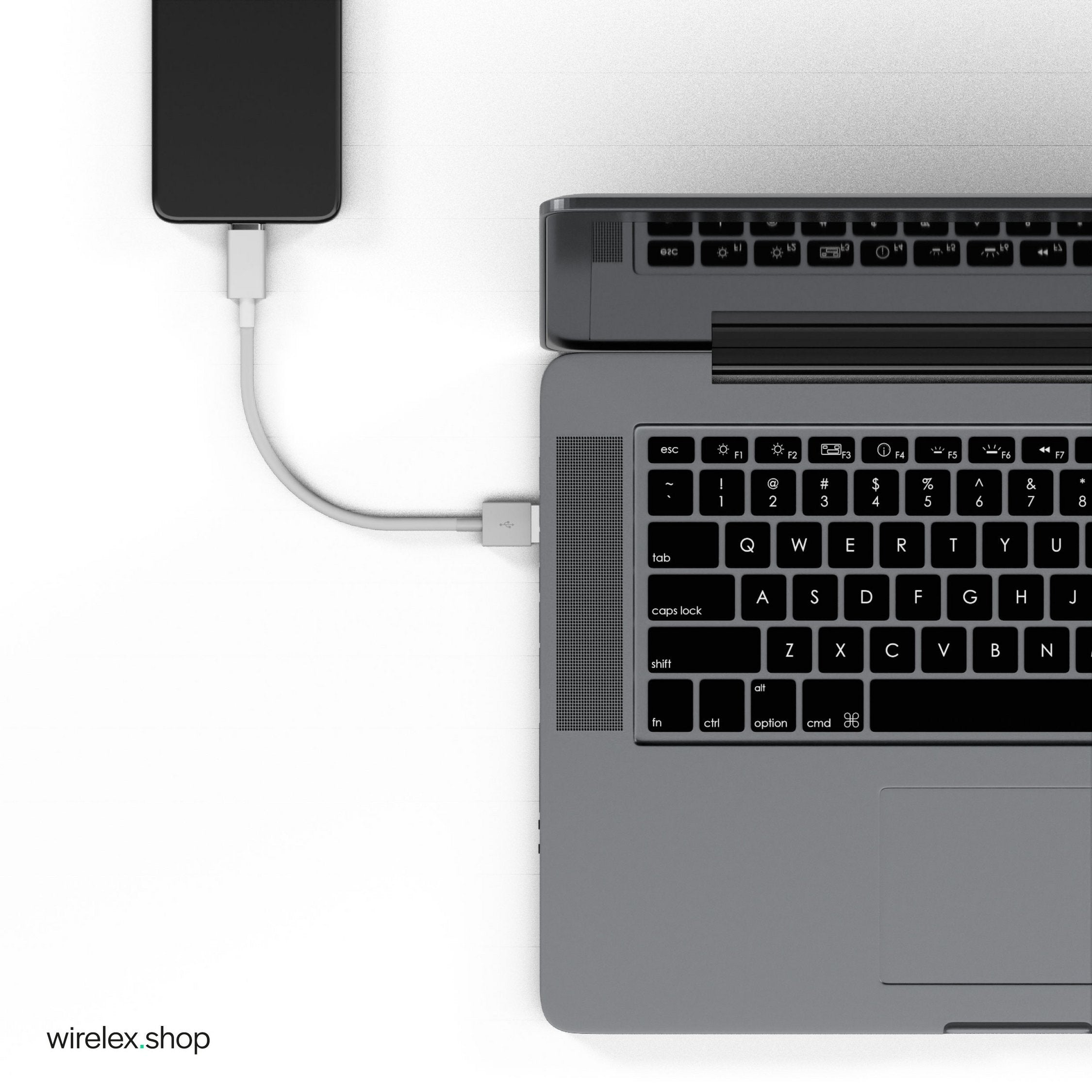 Shiverpeaks Usb Lade-Sync Cable Usb-A A 8-Pin 2.0 Abs 0,1m