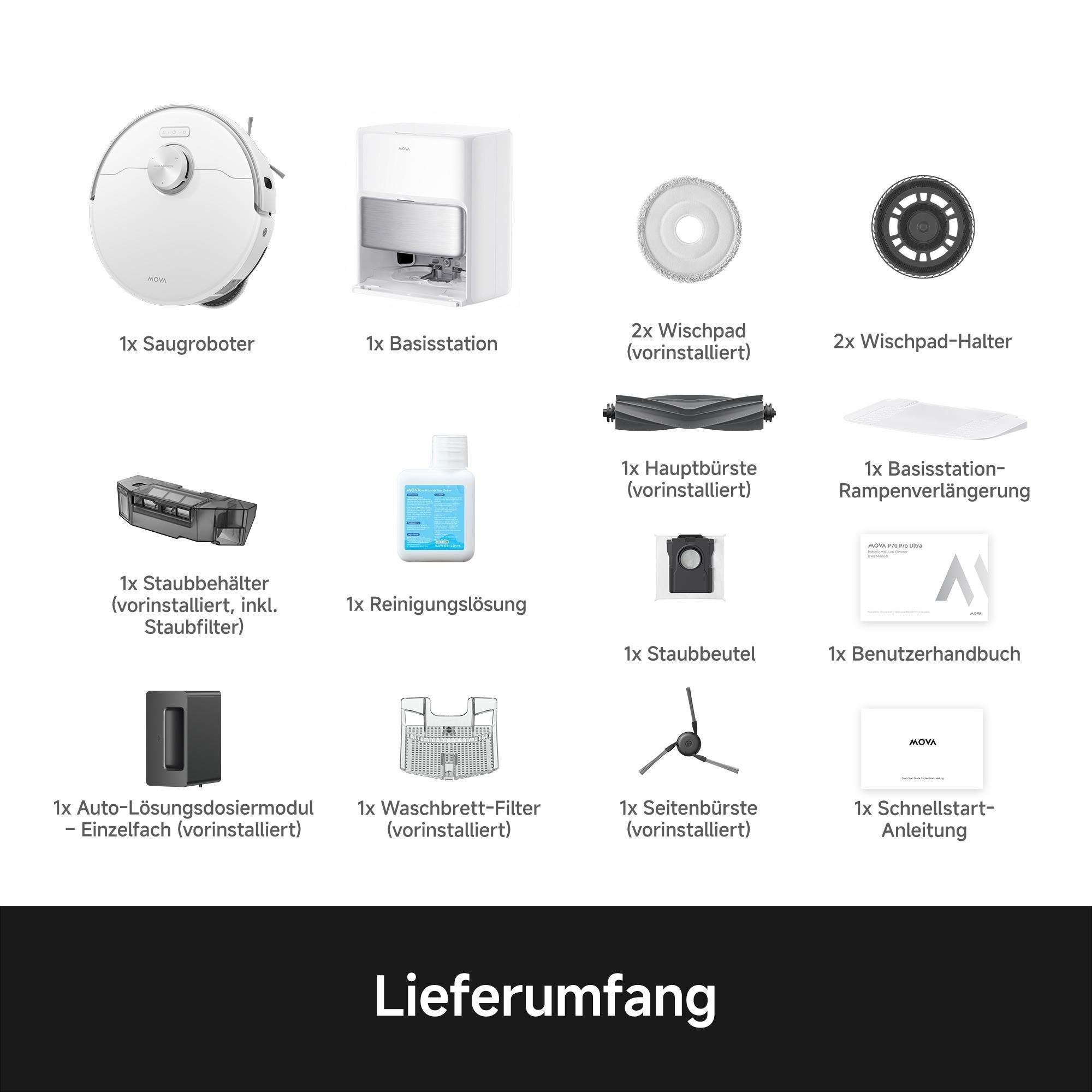 P70 Pro Ultra Saug-Wisch-Roboter Mit Reinigungsstation