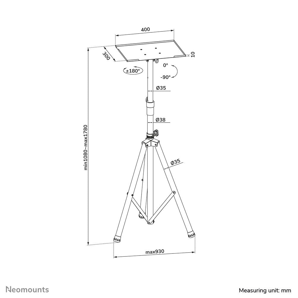 Newstar Soporte De Suelo Para Ordenadores Portátiles, Proyectores & Pantalla Plana