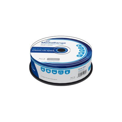 Mediarange Mr508 Disco Blu-Ray Lectura/Escritura (Bd) Bd-R Dl 50 Gb 25 Pieza(S)