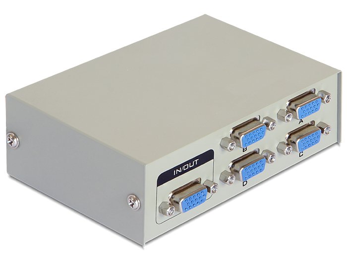 Delock Switch Vga De 4 Puertos Bidirectional