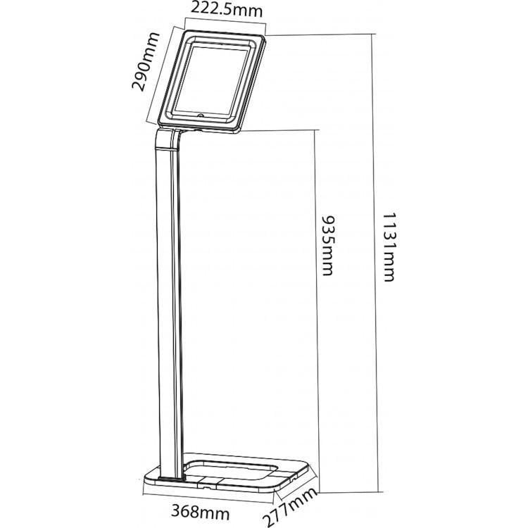 Techly Ica-Tbl 1501 Soporte De Seguridad Para Tablet 25,6 Cm (10.1") Plata