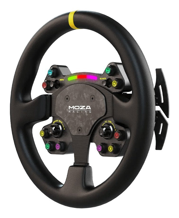 Moza Rs025 Mando Y Volante Negro Pc