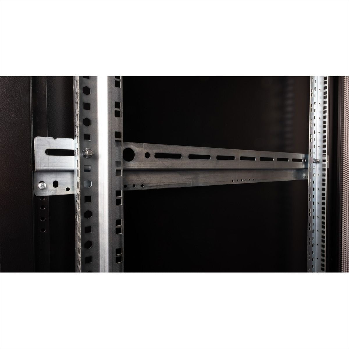 Roline 19-Zoll Serverschrank Pro 36 He, 600x1000 Bxt Schwarz Plexiglas