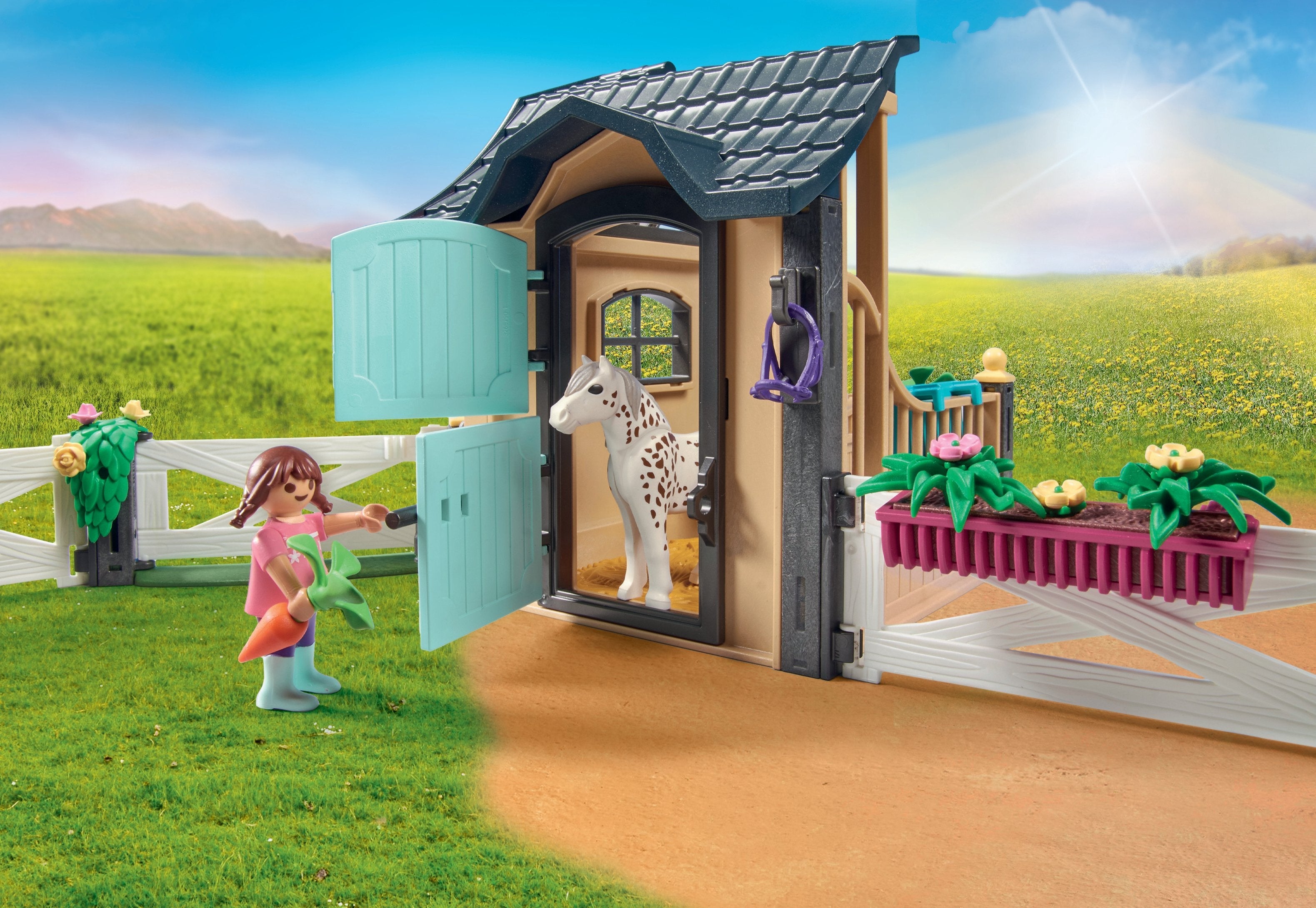 Playmobil 71240 Playm. Extensión Del Establo Para Montar
