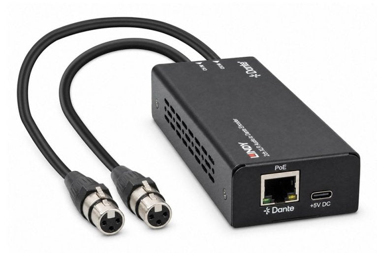 2ch Xlr Audio To Dante  Encoder