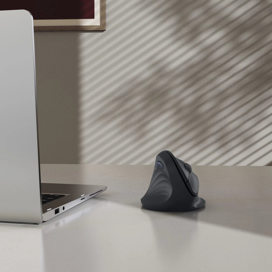 Mouse Hama Wireless Ergo Emw-500l Dpi 1000-1800 7 Botones Color Negro Para Zurdos