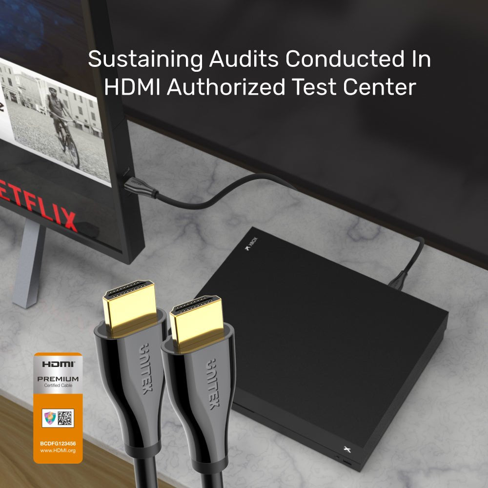 Unitek Cable Hdmi Premium Certified 2.0 M/M, 2m Negro