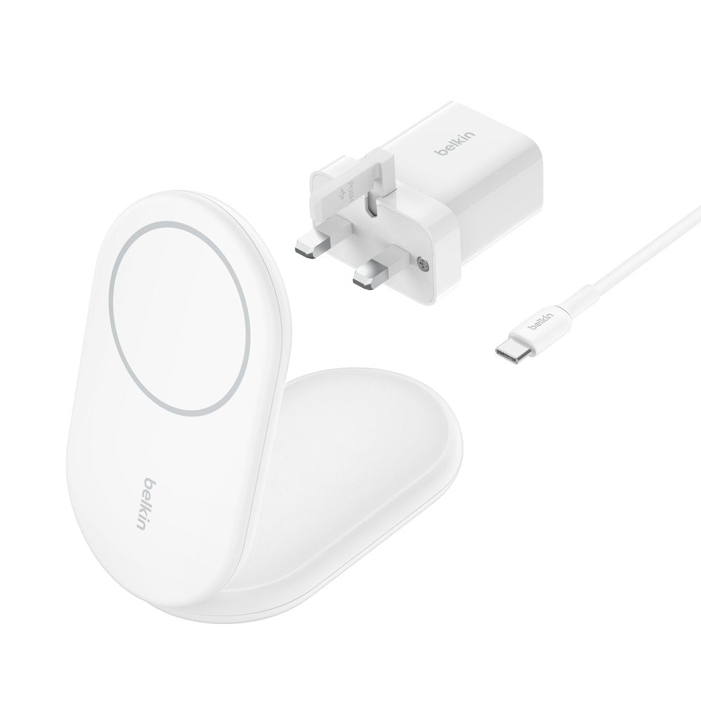 EAN 0745883889822 - Belkin BoostCharge Auriculares, Smartphone Blanco USB Cargador inalámbrico Carga rápida Interior imagen 2