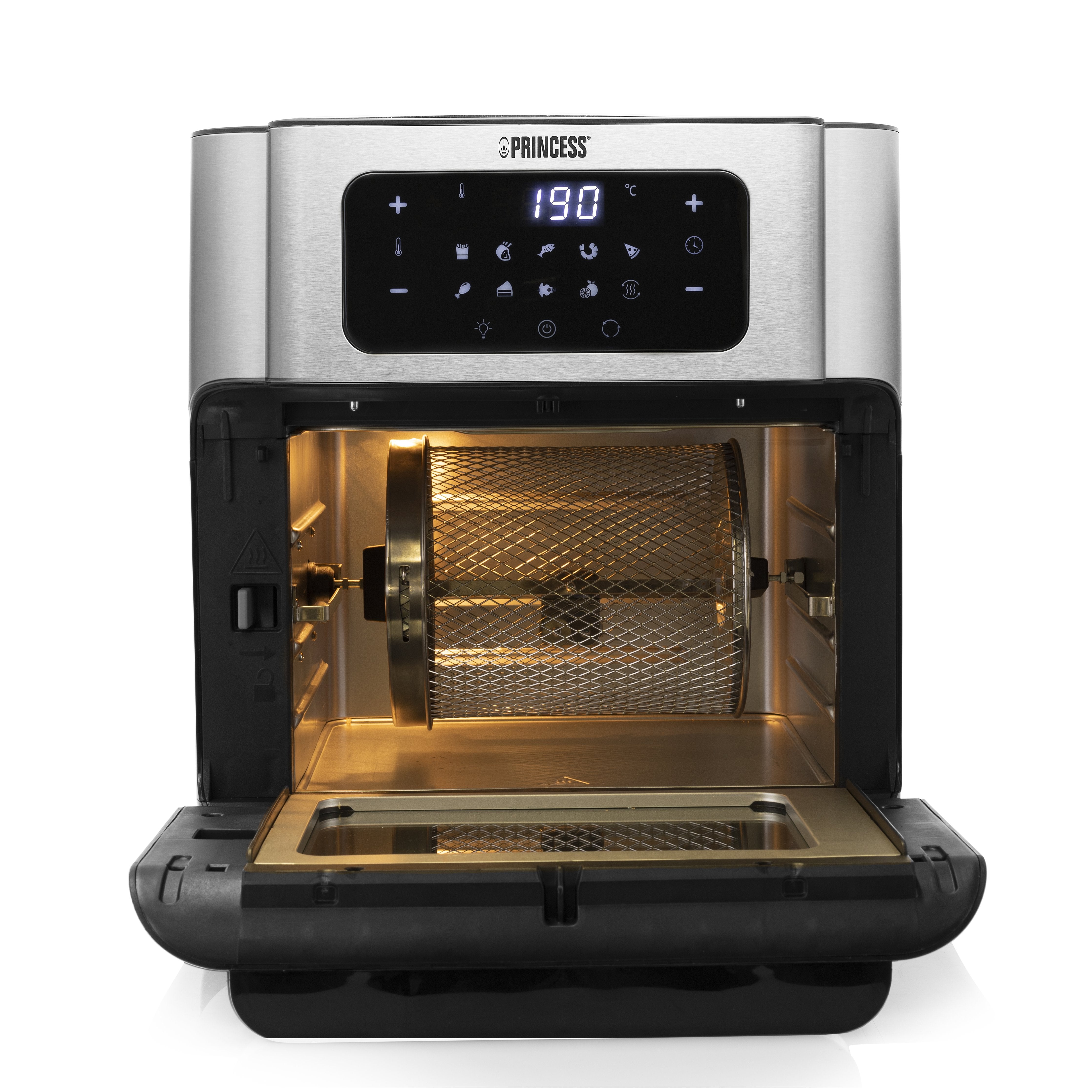 EAN 8713016091451 - Princess 182065 Sencillo 10 L Independiente 1500 W Freidora de aire caliente Plata imagen 15