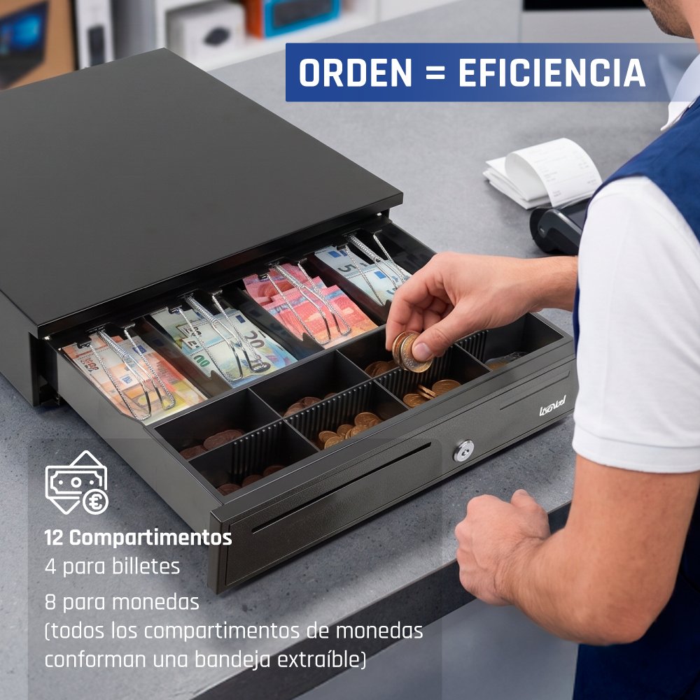 EAN 8435364319307 - iggual IRON-20 Cajón de efectivo automático y manual imagen 14
