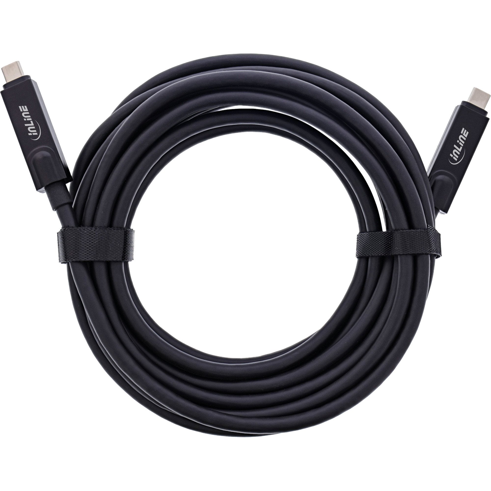 Cable De  7,5m Usb Aoc 3.2 Gen2 10gbps Pd60w Usb-C Macho A Usb-C Macho Negro Video 8k60hz, Datos, Carga