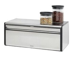 Brabantia Klappbrotkasten Front Eckig, Stahl Matt