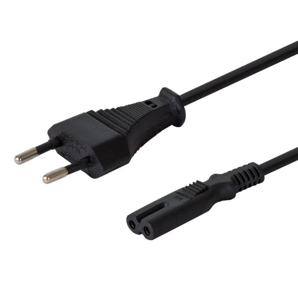 Savio Cl-105 Cable De Alimentacion Euro 8  3m Negro