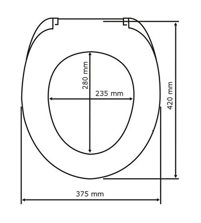 EAN 4008838722510 - WENKO 21901100 asiento de inodoro Tapa dura de inodoro Termoplástico Blanco imagen 6