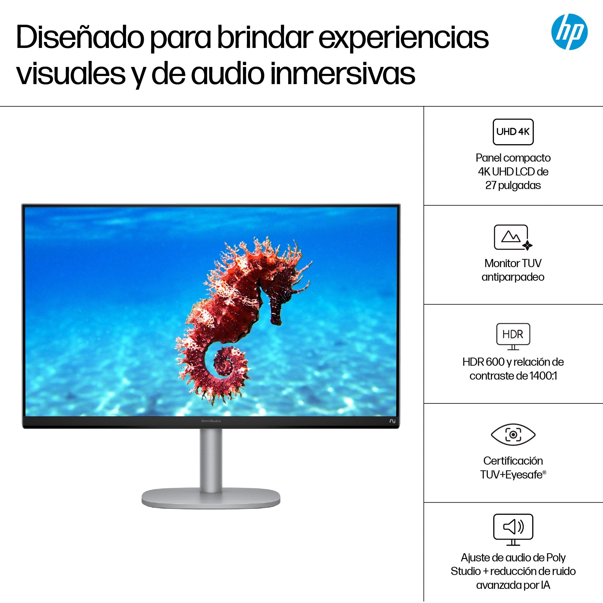 EAN 0199251128493 - HP OmniStudio X 27-cs1006ns Copilot+ PC Intel Core Ultra 5 226V 68,6 cm (27") 1920 x 1080 Pixeles PC todo imagen 9