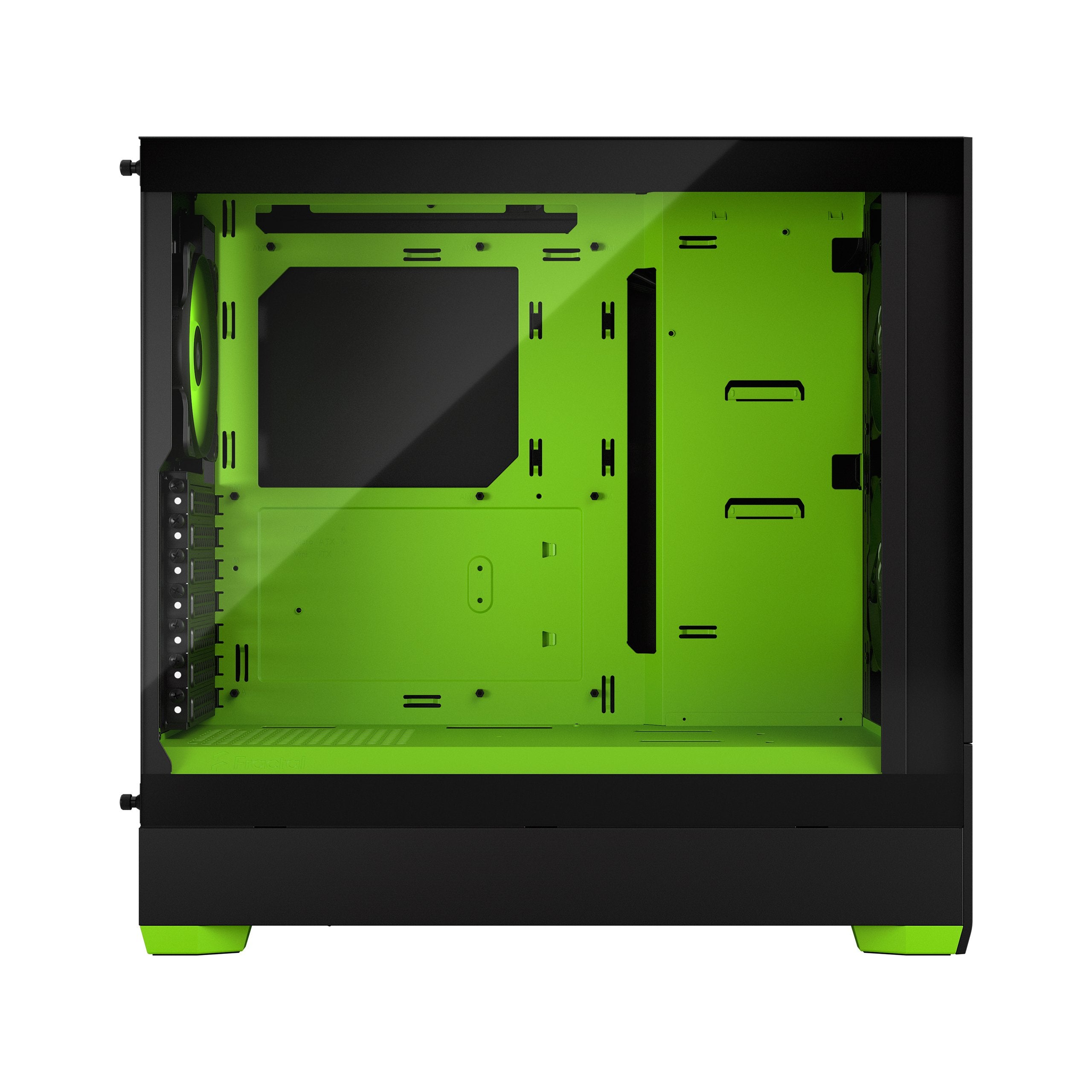 Caja Pc Fractal Design  Pop Air Rgb Green Core Tg Clear Tint