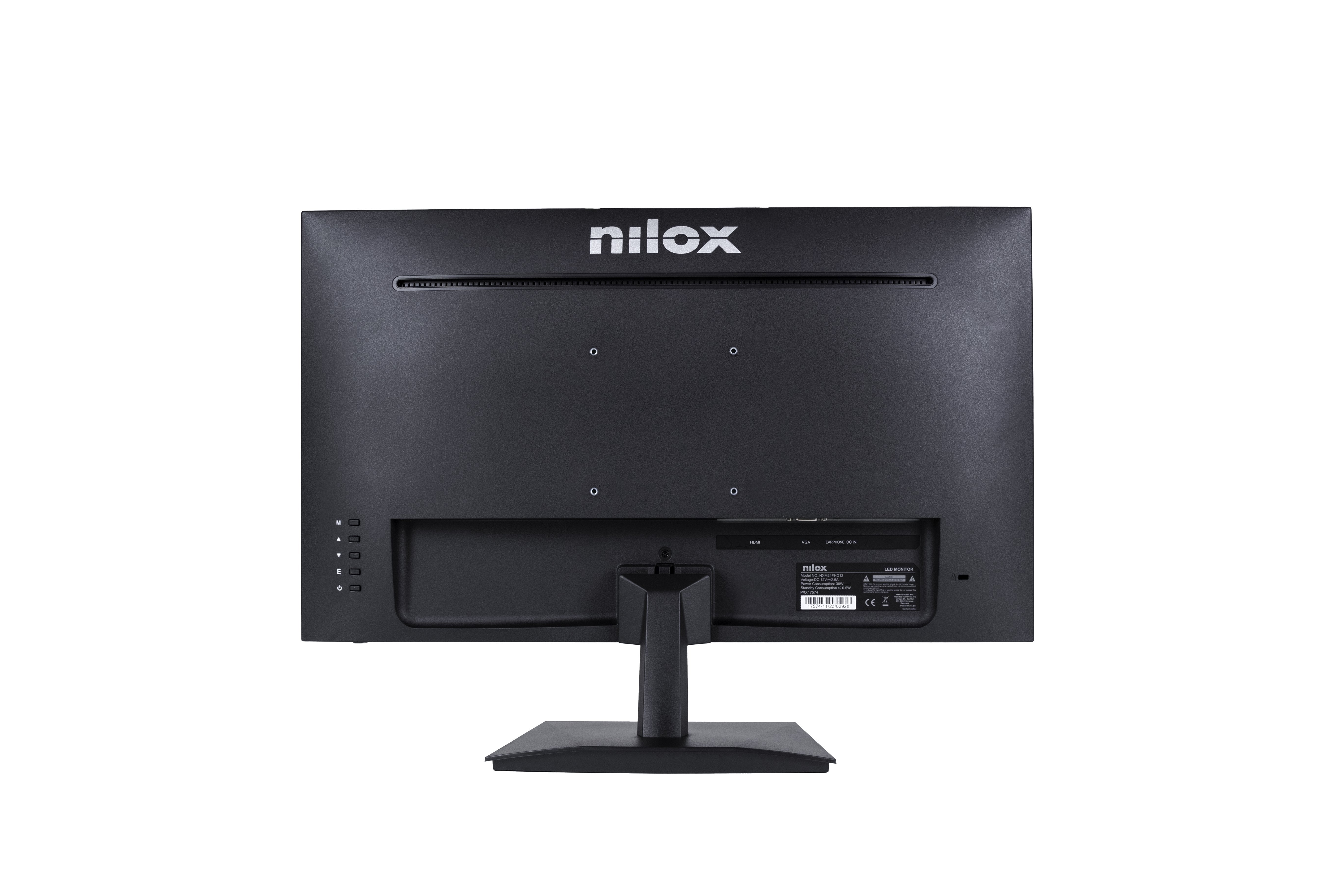 EAN 8431775035348 - Nilox MONITOR 24" NXM24FHD12 LED IPS FHD 5MS HDMI VGA pantalla para PC 61 cm (24") 1920 x 1080 Pixeles Fu imagen 4