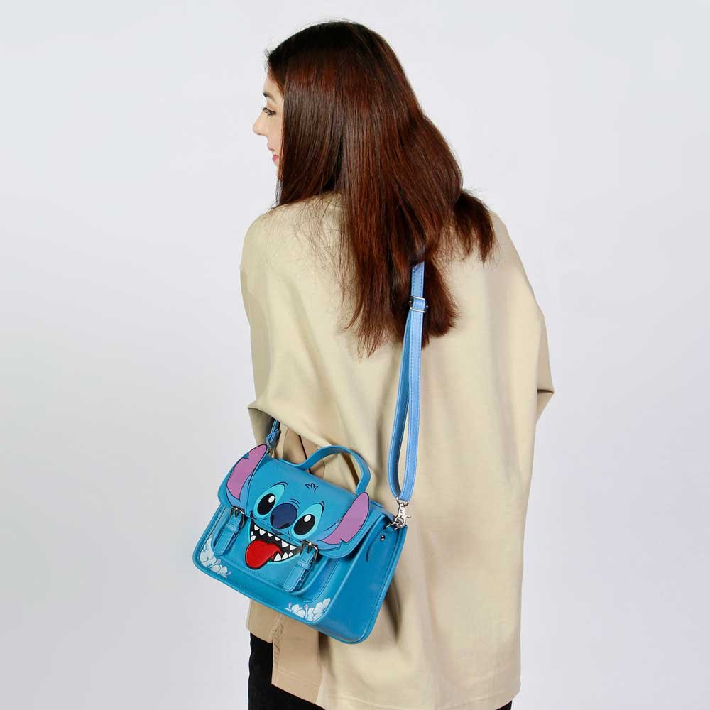 Bolso Mochila Tongue Stitch Disney 26cm