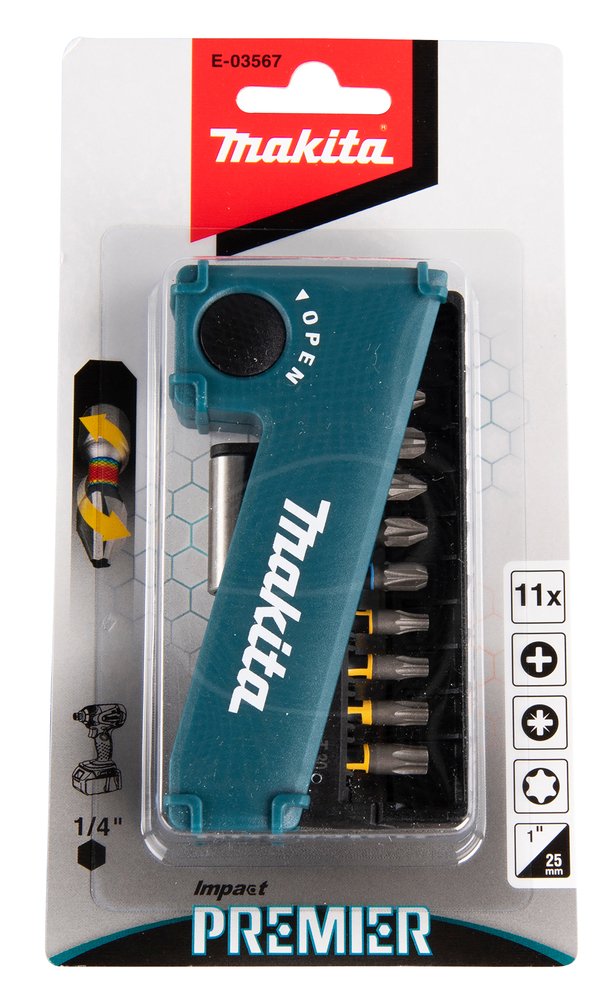 Juego De Puntas De Torsión Makita 11 Piezas