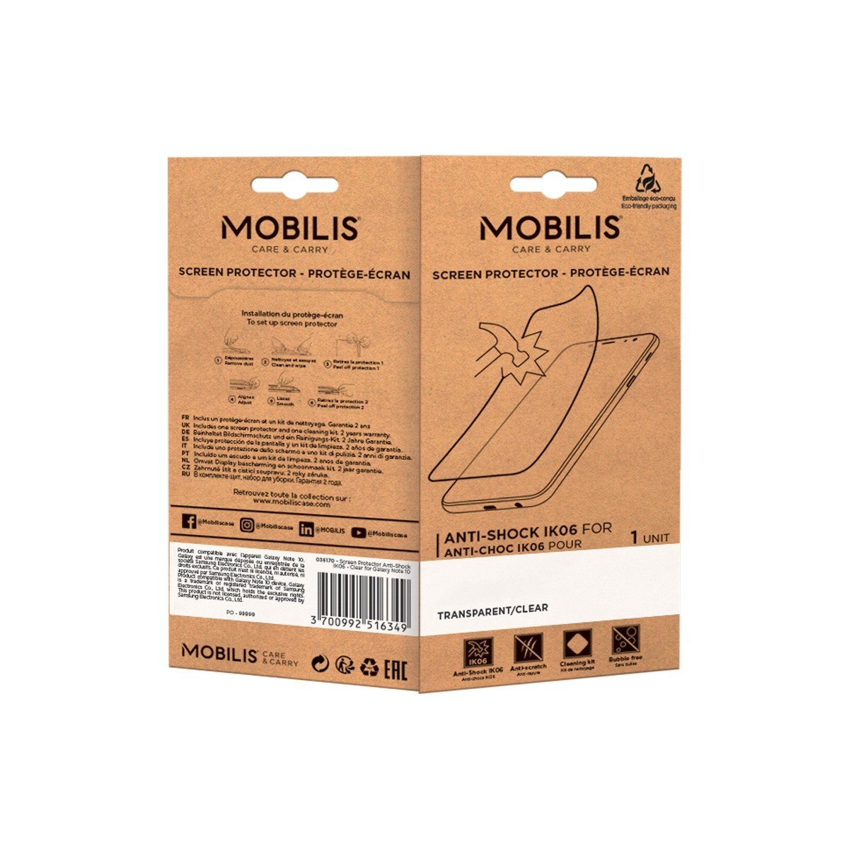 Mobilis 036272 Protector De Pantalla Para Galaxy A13 / A13 5g / A04s / A23 4g / A23 5g