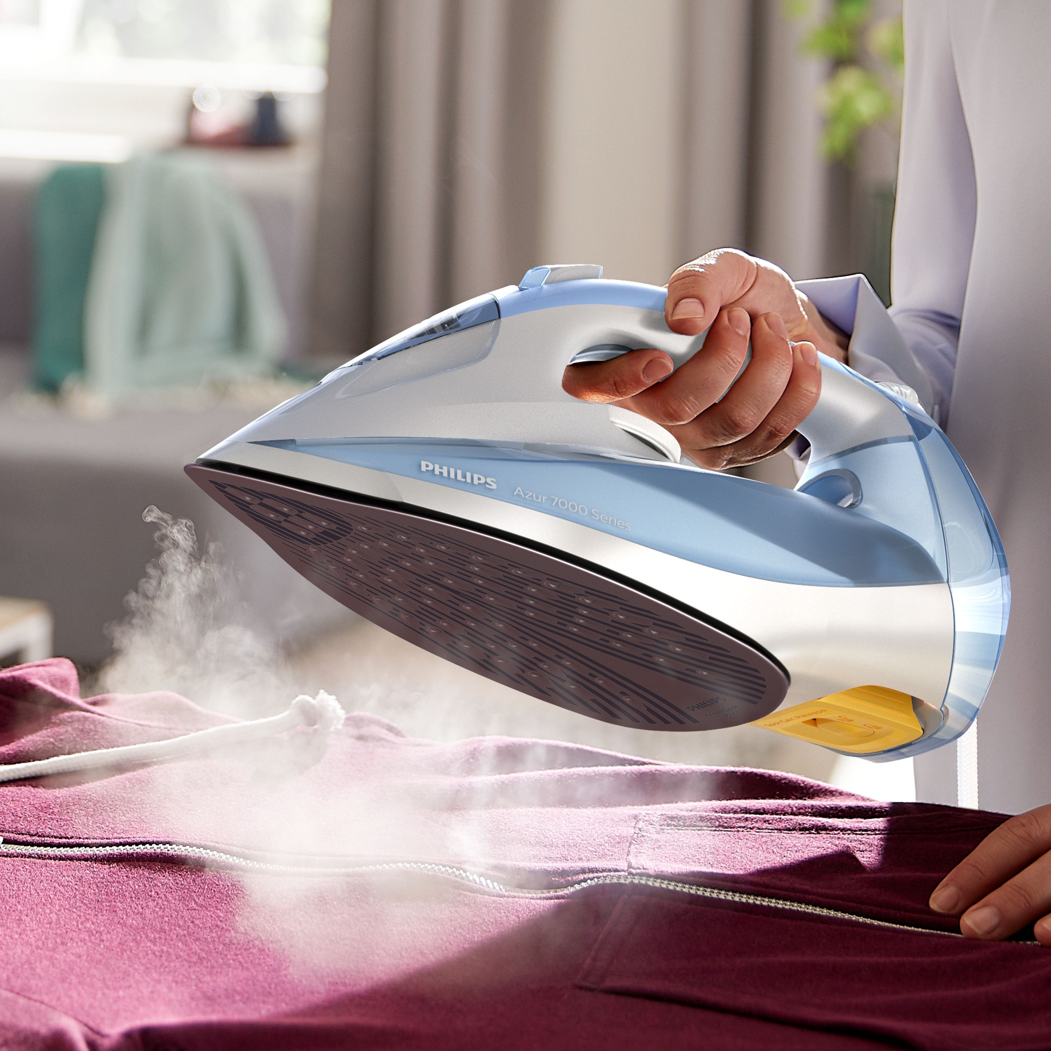 Philips 7000 Series Dst7011/20 Plancha De Vapor Hv De Color Azul Claro/Gris