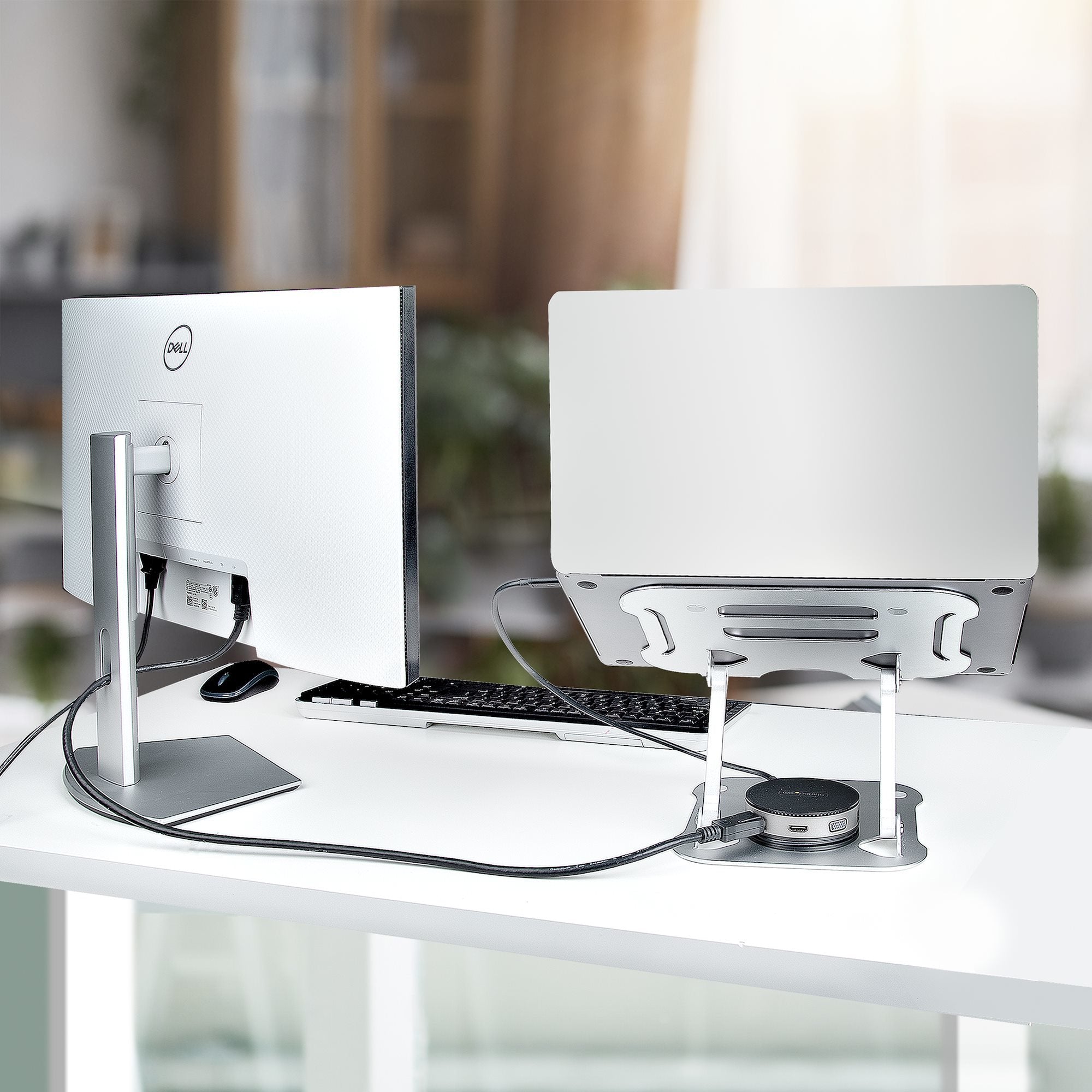 Startech Soporte Ergonómico Para Portátil De Altura Ajustable - Aluminio Plegable - Elevador Riser