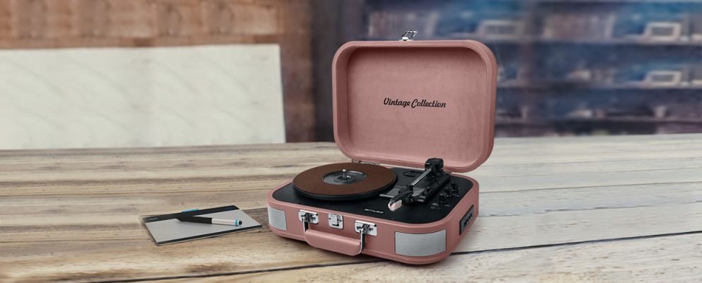 Tocadiscos Muse Mt-201 Btp Pink  Con Altavoces