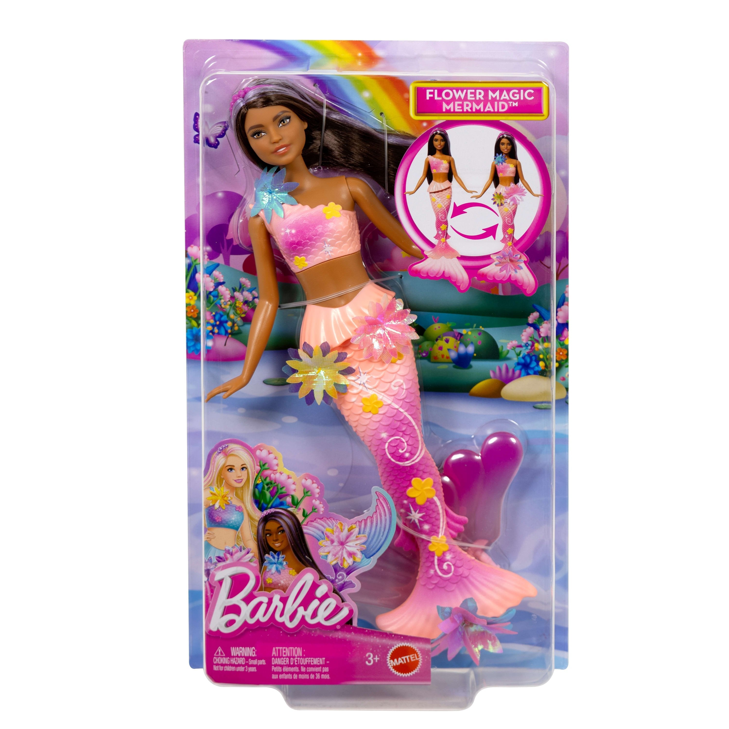 Lalka Barbie Syrenka Brunetka