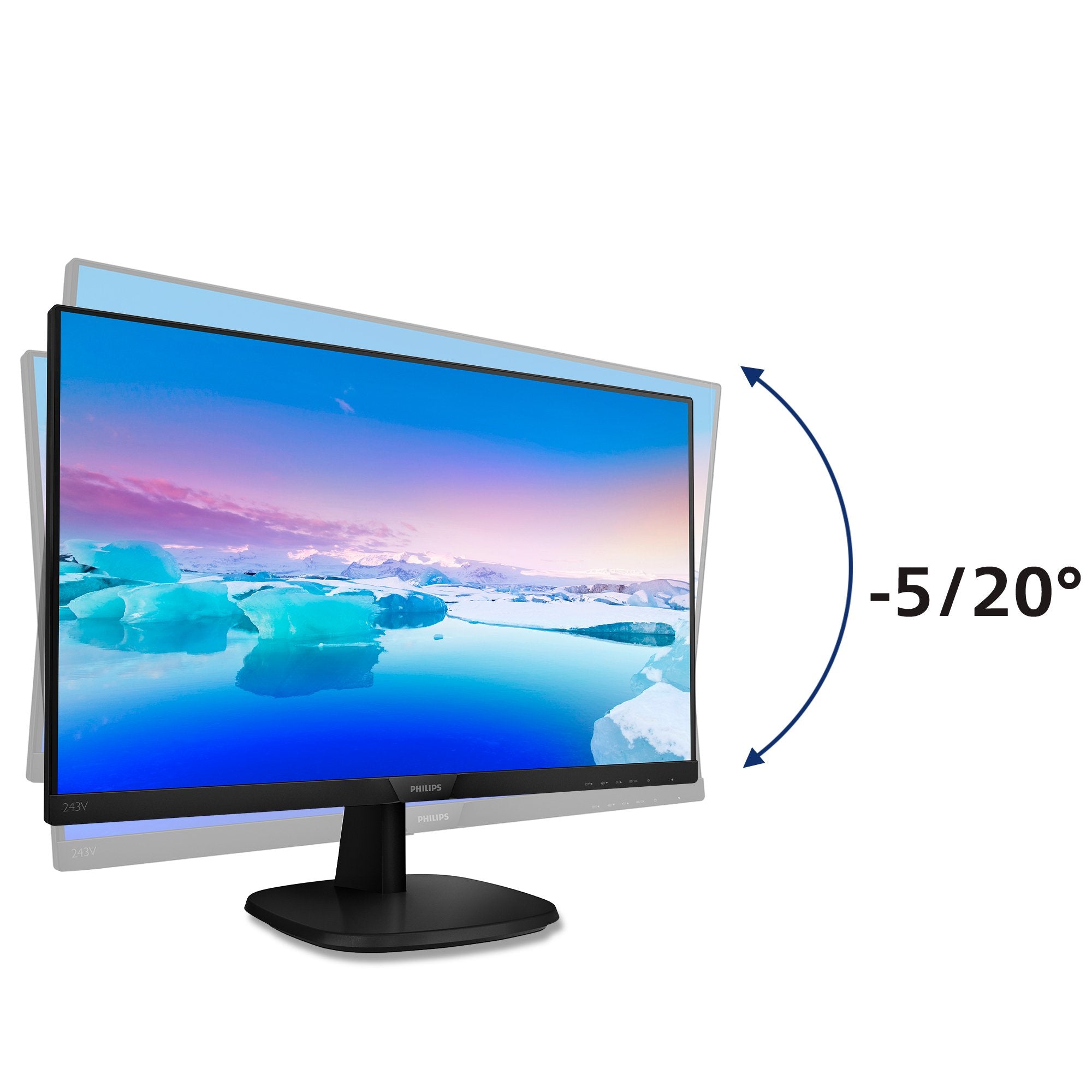 EAN 8712581742331 - Philips V Line 243V7QDSB/00 pantalla para PC 60,5 cm (23.8") 1920 x 1080 Pixeles LED Negro imagen 4